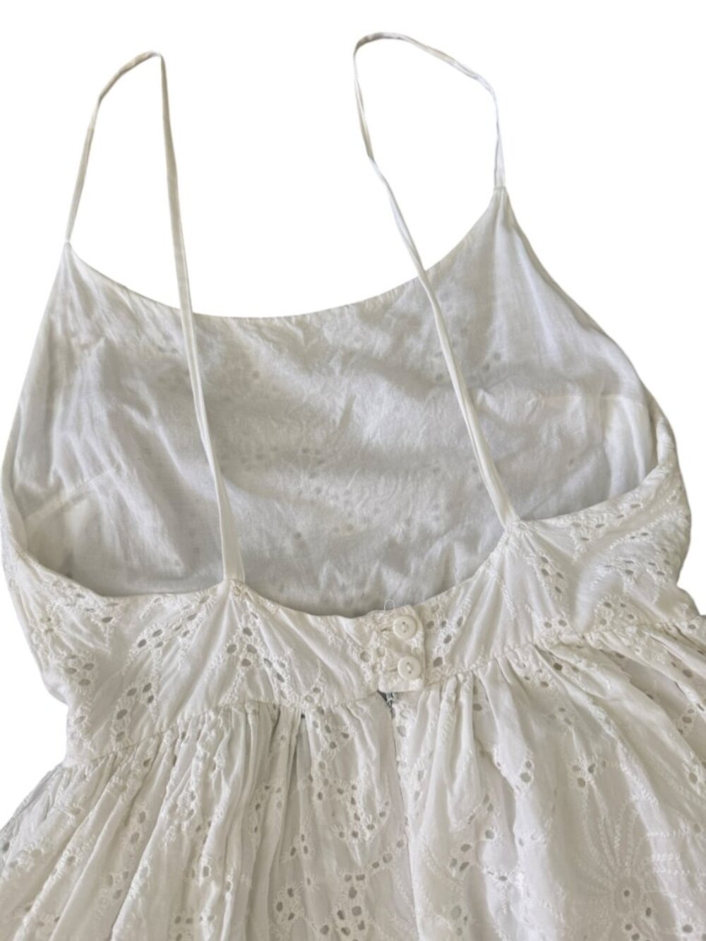 Rachel Antonoff White Eyelet Princess Dress Midi-Cotton- Size 6- MSRP $299 - Picture 9 of 16